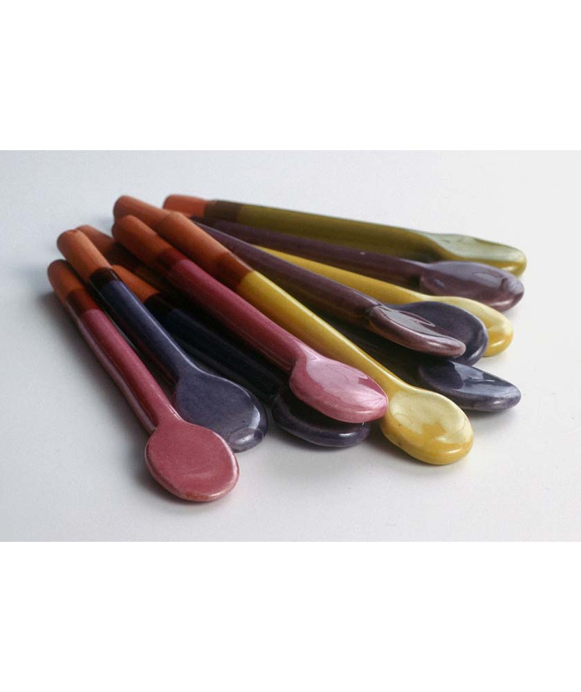 Little ceramic spoons